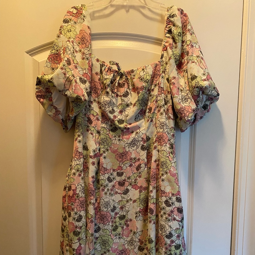 BCBGeneration floral dress. Hits mid-thigh